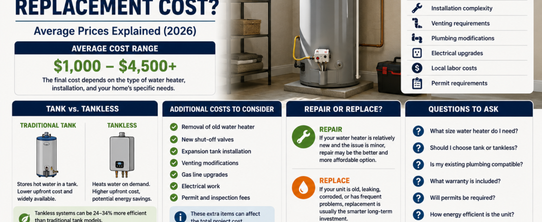 How Much Does a Water Heater Replacement Cost?