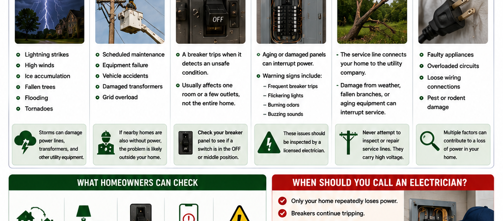 What Causes Power Outages in a Home?