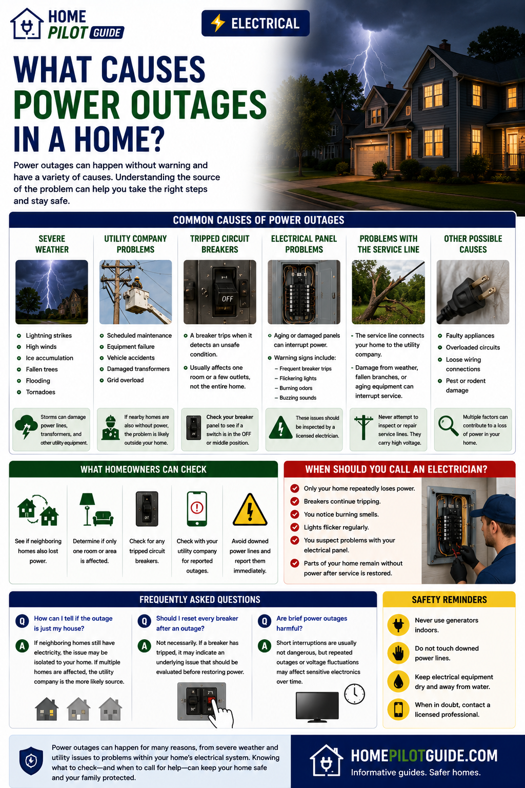 What Causes Power Outages in a Home?