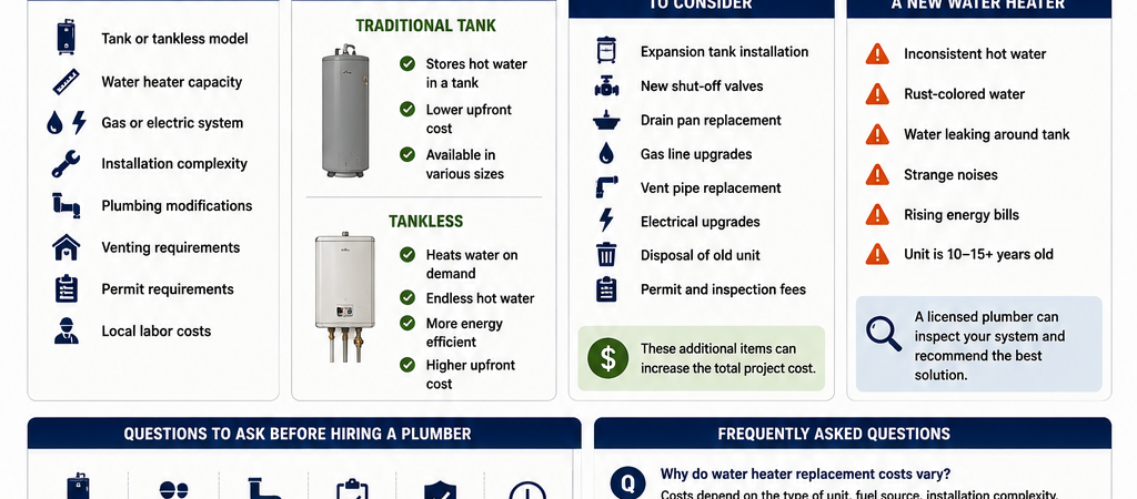 How Much Does a Water Heater Replacement Cost?