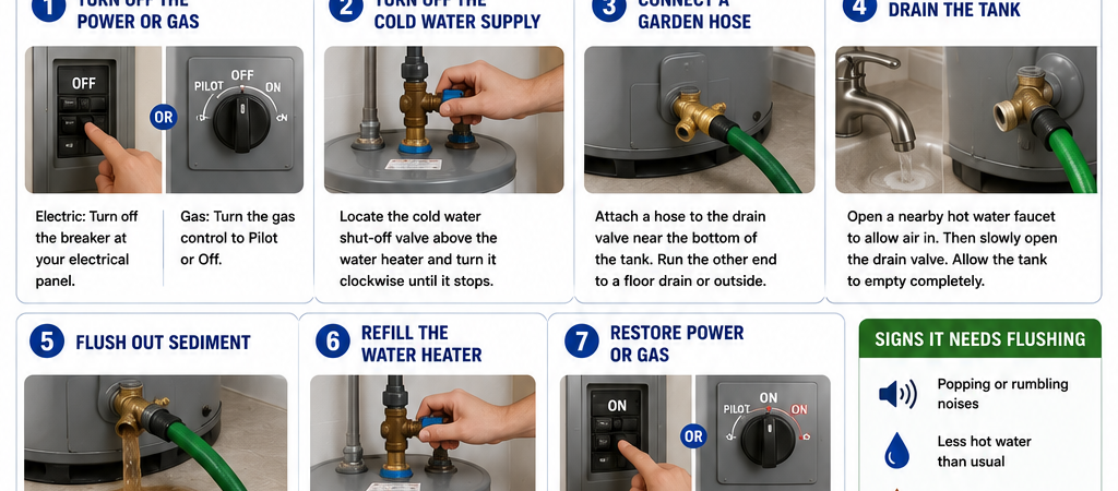 How to Flush a Water Heater (Step-by-Step Guide)