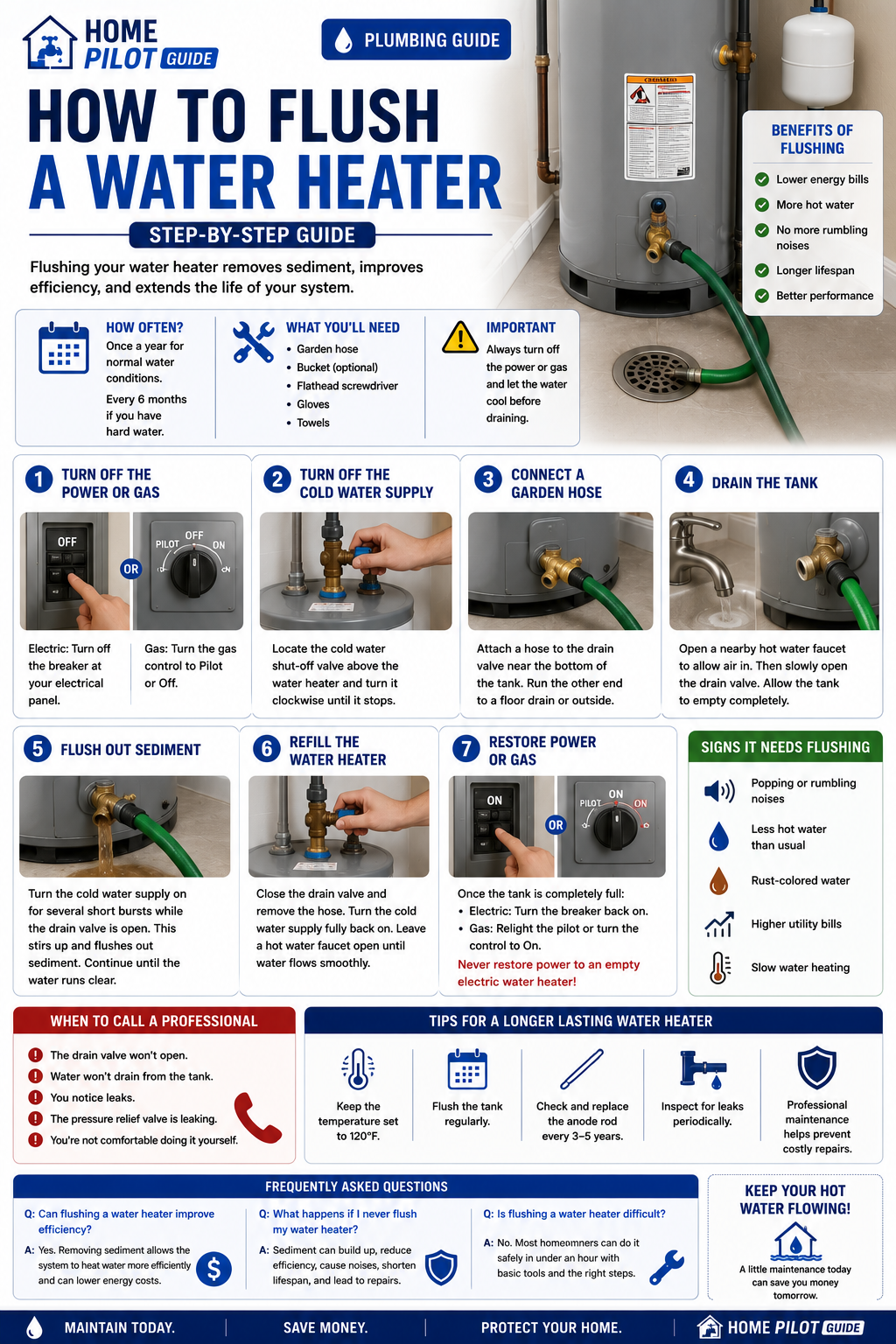 How to Flush a Water Heater (Step-by-Step Guide)