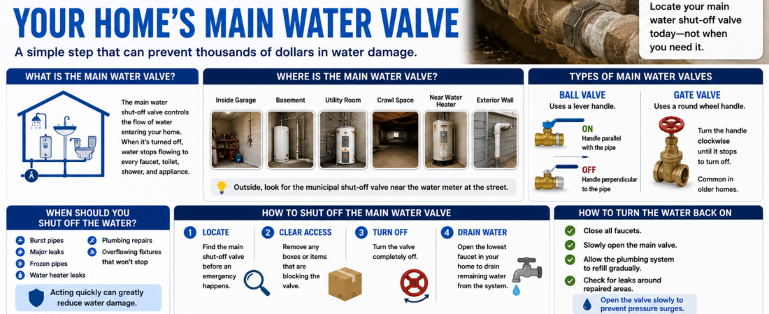 How to Shut Off Your Home’s Main Water Valve