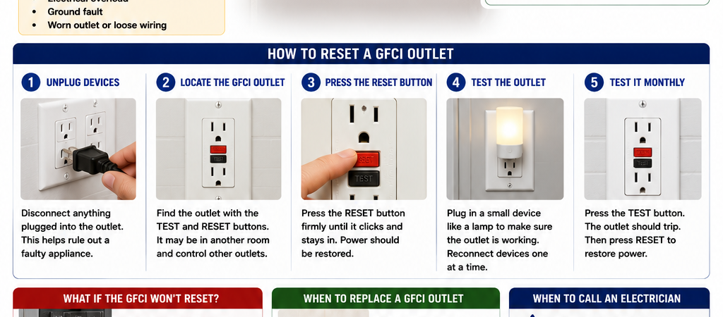 How to Reset a GFCI Outlet