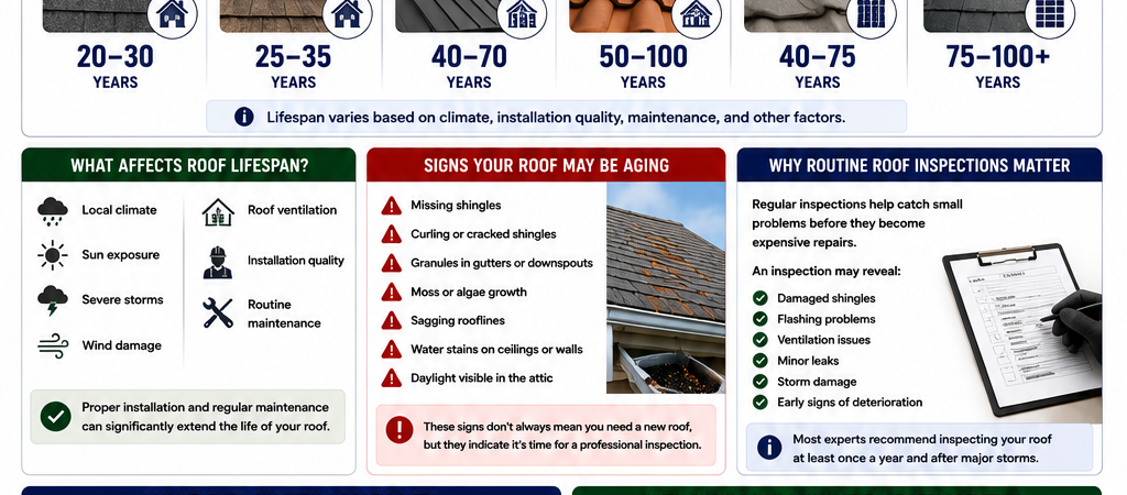 How Long Does a Roof Last? A Homeowner’s Guide