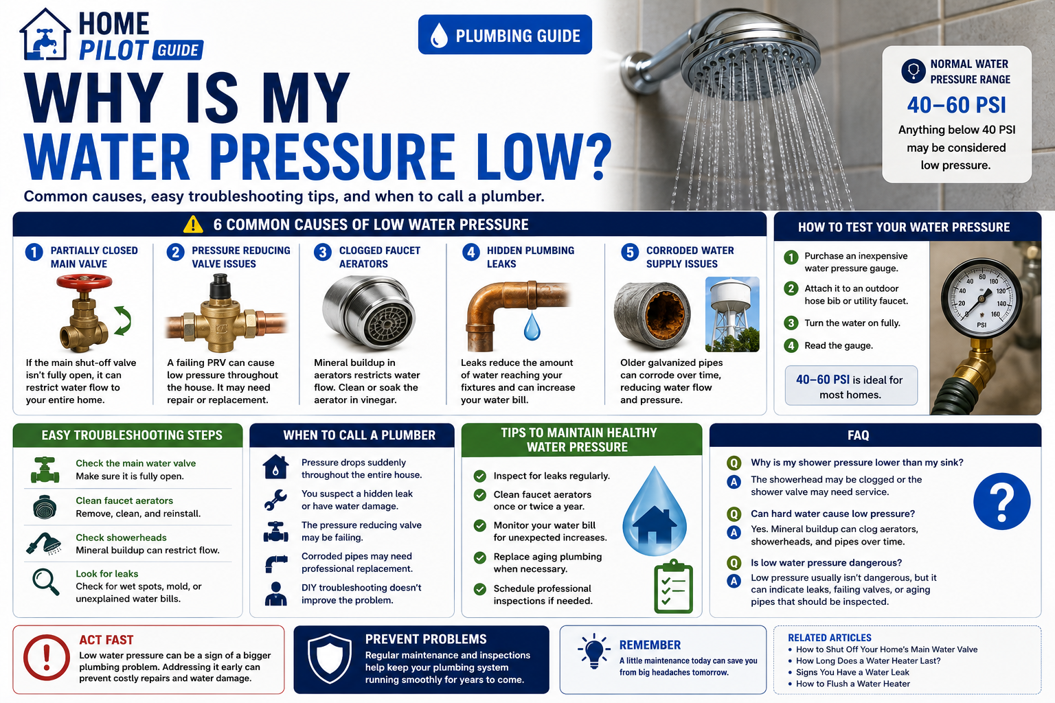 Why Is My Water Pressure Low?