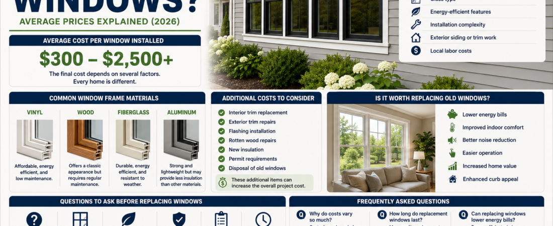 How Much Does It Cost to Replace Windows?