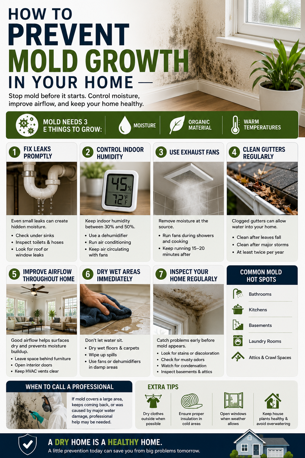 How to Prevent Mold Growth in Your Home