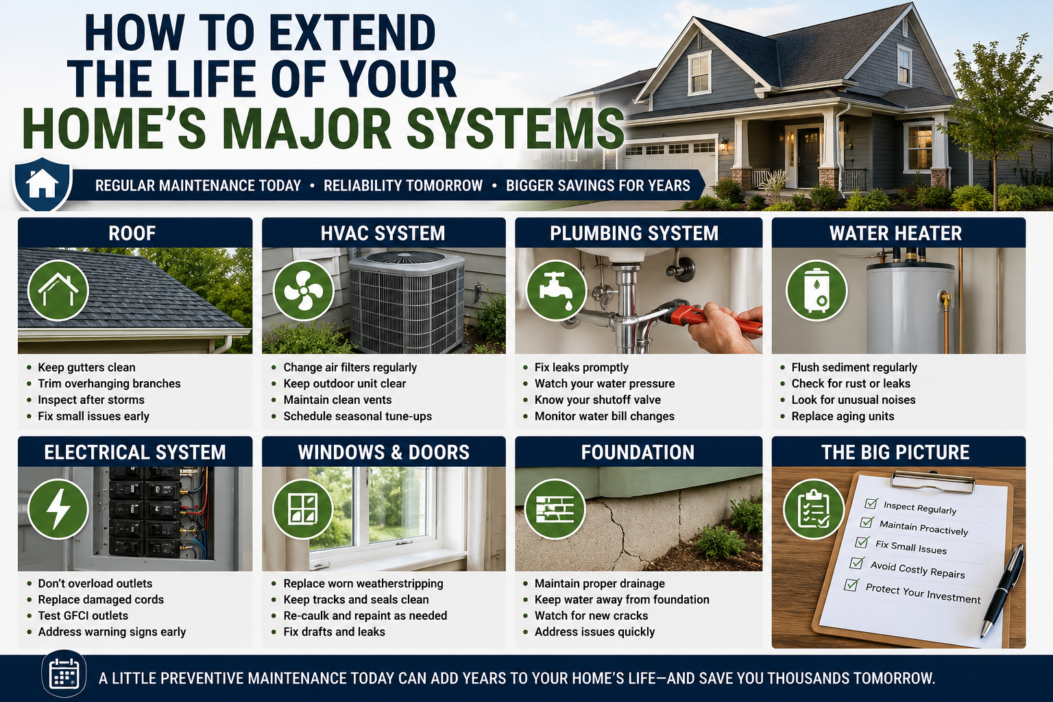 How to Extend the Life of Your Home’s Major Systems