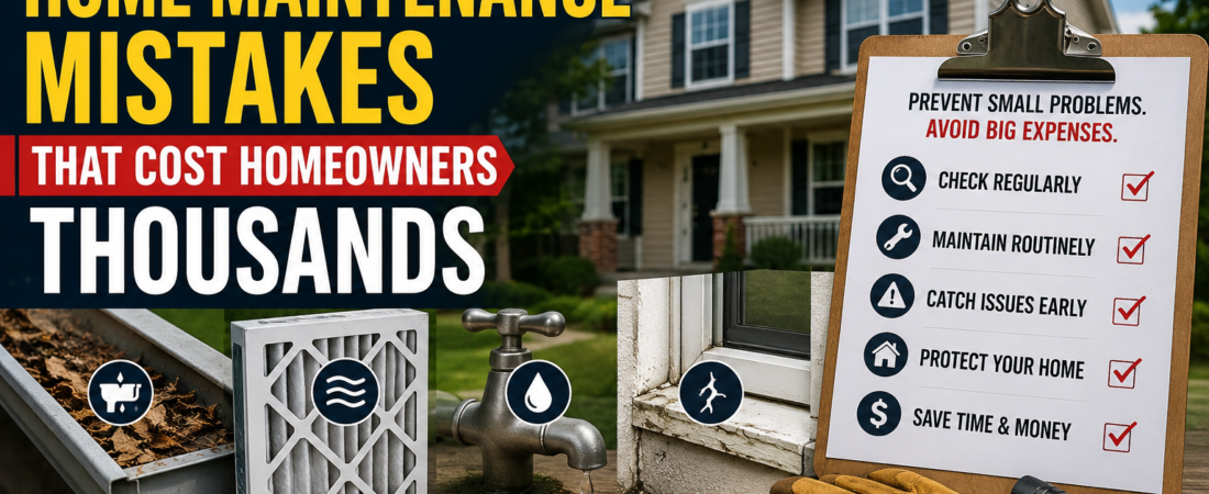 The Most Common Home Maintenance Mistakes That Cost Homeowners Thousands