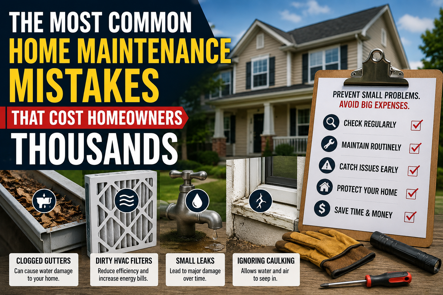 The Most Common Home Maintenance Mistakes That Cost Homeowners Thousands
