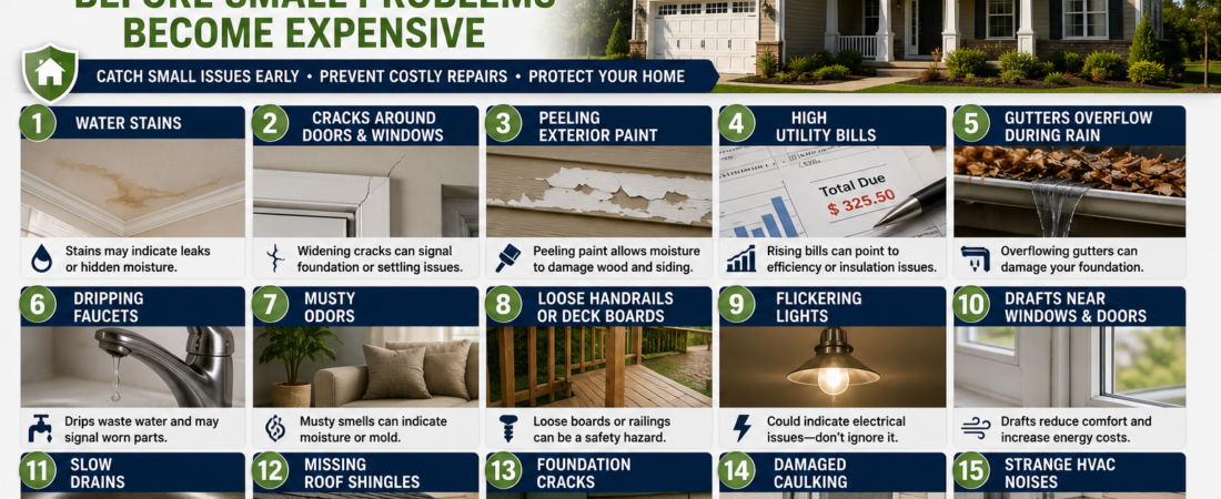 15 Signs Your Home Needs Maintenance Before Small Problems Become Expensive