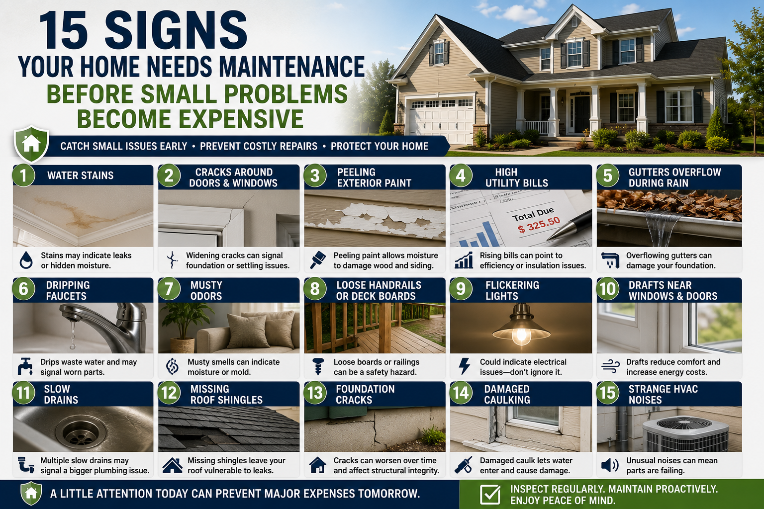15 Signs Your Home Needs Maintenance Before Small Problems Become Expensive
