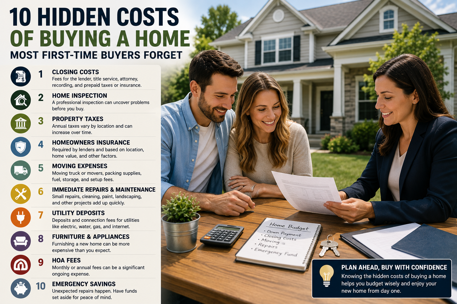 10 Hidden Costs of Buying a Home Most First-Time Buyers Forget